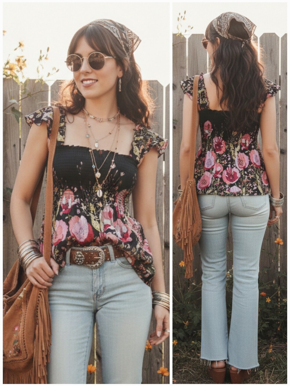 Guess Jeans S Y2K Coquette Romantic Fairycore Whimsigoth Smock Back Silk Top